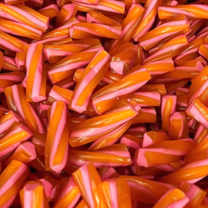 Tuttifrutti-Skruv (Tutti Frutti Fondant-Filled Screws)