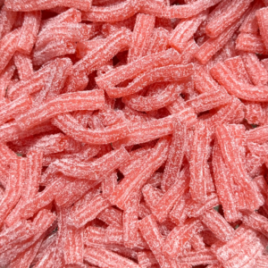 Sour Strawberry Straw Bites