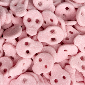 Sour Pink Strawberry Swedish Skulls