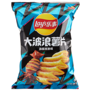 Lays Deep Ridged Grilled Squid Crisps - 2.4oz (70g)