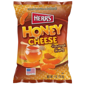 Herr's Honey Cheese Flavoured Curls - 1oz (28.4g)