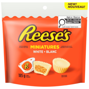 Reese's White Peanut Butter Cup Miniatures Peg Bag (Canada) - 6.53oz (185g)