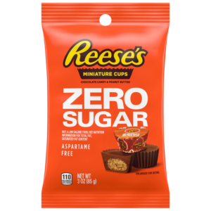 Reese's Zero Sugar Peanut Butter Cup Miniatures Peg Bag - 3oz (85g)
